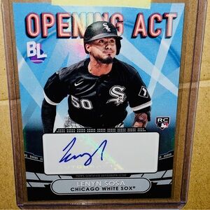 Lenyn Sosa RC Card White Sox Autograph Opening Act Mint